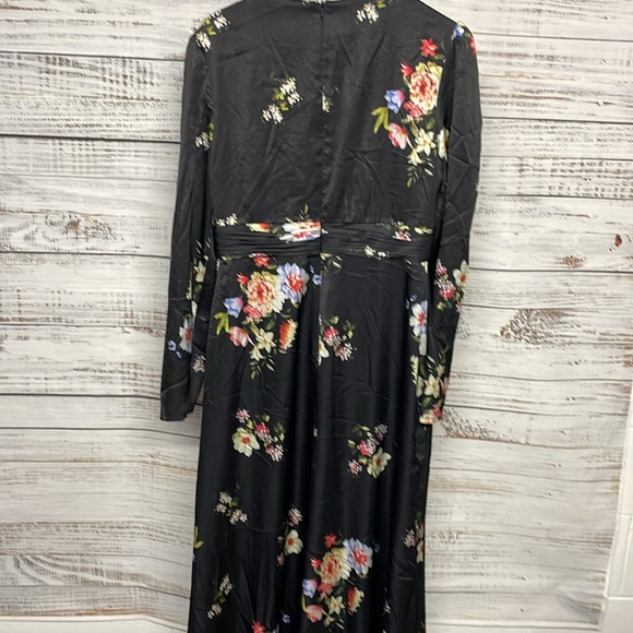 Ieena for Mac Duggal Floral Empire Waist Jewel Neck - Picture 7 of 8